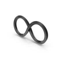 Black Infinity Symbol PNG & PSD Images