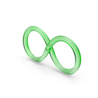 Glass Infinity Symbol PNG & PSD Images