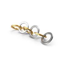Gold & Chrome Chain PNG & PSD Images