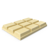 White Big Chocolate Piece PNG & PSD Images