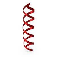 Red Curly Ribbons PNG & PSD Images
