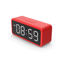 Red Alarm Clock PNG & PSD Images