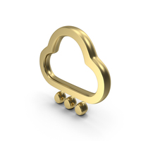 Cloud With Rain Drops Symbol PNG & PSD Images
