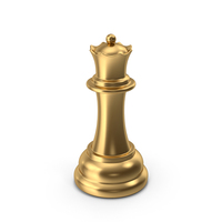 Gold Chess Queen PNG & PSD Images