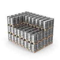 Steel Barrels On Pallets PNG & PSD Images