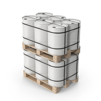 Barrels On Wood Pallet PNG & PSD Images
