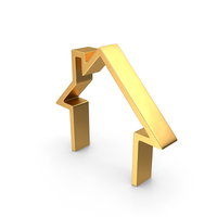 House Icon Gold PNG & PSD Images
