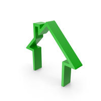 House Icon Green PNG & PSD Images