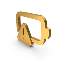 Battery Warning Icon Gold PNG & PSD Images