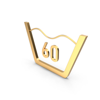 Gold Wash At Or Below 60 Degree Celsius Symbol PNG & PSD Images