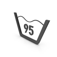 Wash At Or Below 95C PNG & PSD Images