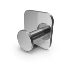 Single Head Koros Chrome Plated Steel Hook PNG & PSD Images