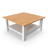 Bamboo Pine Wood Coffee Table PNG & PSD Images