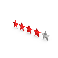 4 Stars Rating PNG & PSD Images