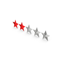 2 Stars Rating PNG & PSD Images