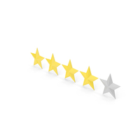 Four Stars Rating PNG & PSD Images