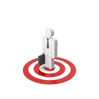 Stickman Businessman Target PNG & PSD Images
