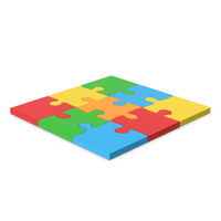 Colored Puzzles PNG & PSD Images
