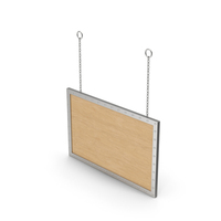 Hanging Wood Signboard PNG & PSD Images