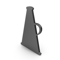 Black Megaphone Symbol PNG & PSD Images