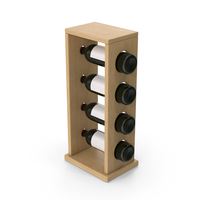 Wooden Wine Bottle Rack PNG & PSD Images