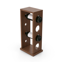 Wine Bottle Rack Dark Wood PNG & PSD Images