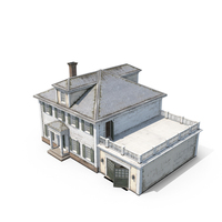 American House Colonial Style PNG & PSD Images