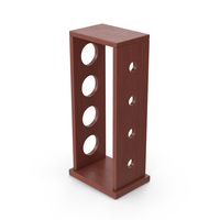 Wine Bottle Rack Dark Wood PNG & PSD Images