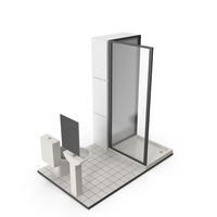 Bathroom Size And Space Arrangement PNG & PSD Images