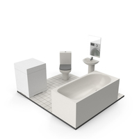 Bathroom Size and Space Arrangement PNG & PSD Images