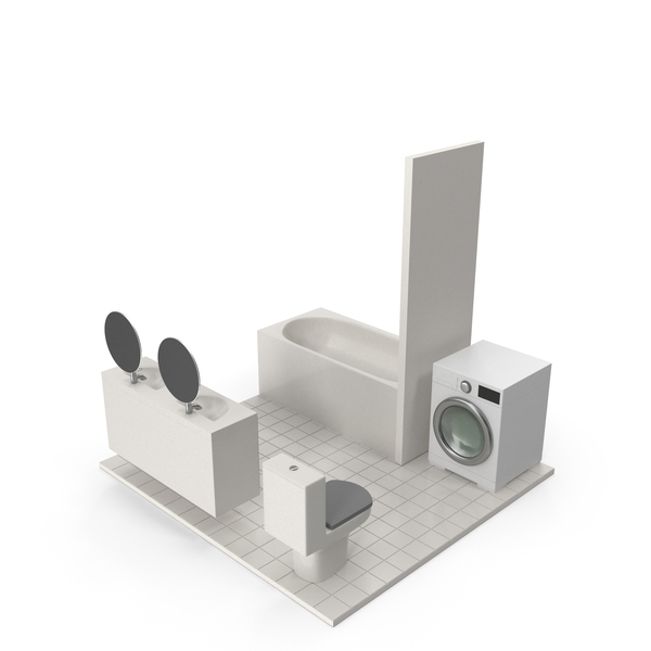 Bathroom Size And Space Arrangement PNG & PSD Images
