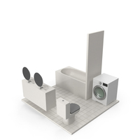 Bathroom Size And Space Arrangement PNG & PSD Images