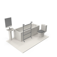Bathroom Size and Space Arrangement PNG & PSD Images