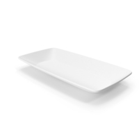 White Rectangular Flat Plate PNG & PSD Images
