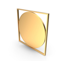 Gold Tumble Dry No Heat Symbol PNG & PSD Images