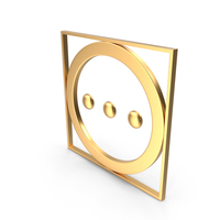 Gold Tumble Dry High Temperature Symbol PNG & PSD Images