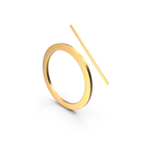 Gold Dry Clean No Steam Symbol PNG & PSD Images