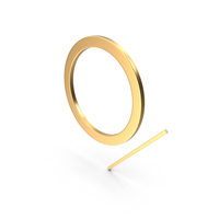 Gold Dry Clean Low Heat Symbol PNG & PSD Images