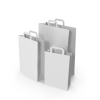 Paper Bags White PNG & PSD Images
