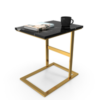 Black Marble Table PNG & PSD Images