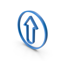Up Arrow In Circle Symbol PNG & PSD Images