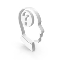 White Man With Question Mark Symbol PNG & PSD Images