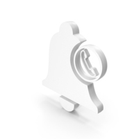 White Notification Bell Call Symbol PNG & PSD Images