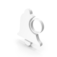 White Notification Bell Counter Symbol PNG & PSD Images