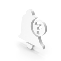 Notification Bell With Question Mark Symbol PNG & PSD Images