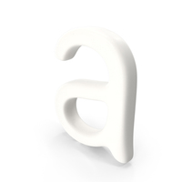 Porcelain Alphabet A PNG & PSD Images