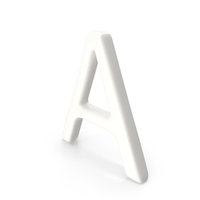 Porcelain Letter A PNG & PSD Images