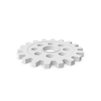 White Gear PNG & PSD Images