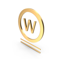 Gold Wet Clean Very Delicate Symbol PNG & PSD Images