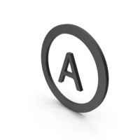 Black Dry Clean Any Solvent Symbol PNG & PSD Images